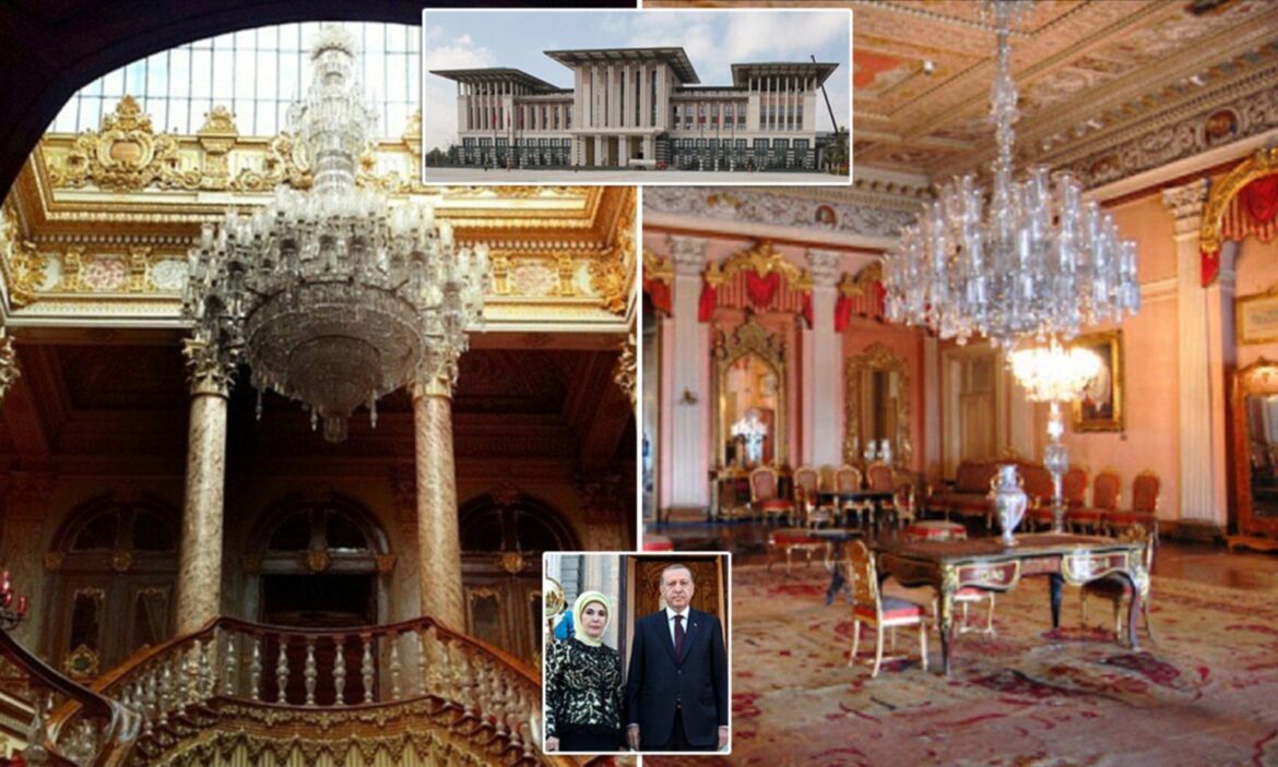 Pallati me 1000 dhoma i Erdoganit është 30 herë më i madh se Shtëpia e Bardhë. Të verbohen sytë nga shkëlqimi i arit