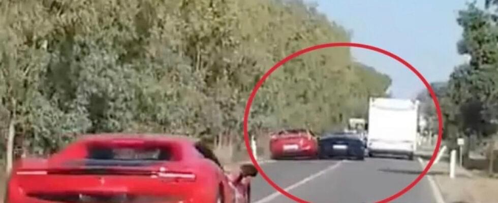 Filmohet aksidenti rrëqethës në Itali, çifti nga Zvicra digjet për së gjalli brenda Ferrari-it